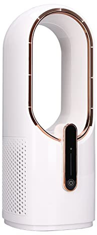 Ventilador de Escritorio, Ventilador Sin Aspas de 11,8 Pulgadas (aproximadamente 30 Cm) Pequeño Ventilador de Refrigeración Personal con 3 Velocidades de Refrigeración, Control Táctil