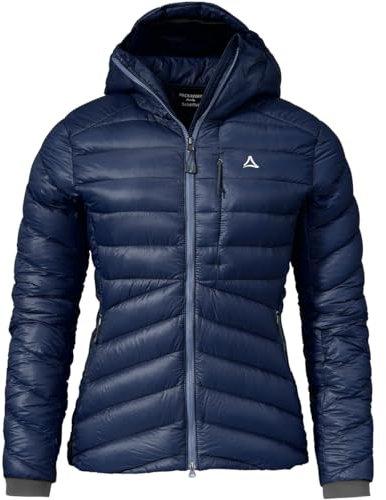 Schöffel W Down Jacket Tschierval Blau - Daunen Leichte wasserabweisende Damen Pertex Quantum Daunenjacke, Größe 40 - F