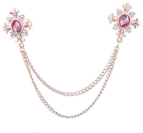 Brosche Pin Schmuck Geschenke for Frauen Mode Quaste Kristall Kreuz Kette Brosche Damen Hemdkragen Pin Broschen Persönlichkeit Anstecknadel Schnalle Damen Accessoires Broschen & Anstecknadeln Abzeiche