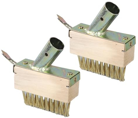 Wensmy Wire Brush Tool Set With Replacement Head for Patio and Garden - Weed and Moss Removal Broom for Outdoor Paving, Sideway, Path and Driveway