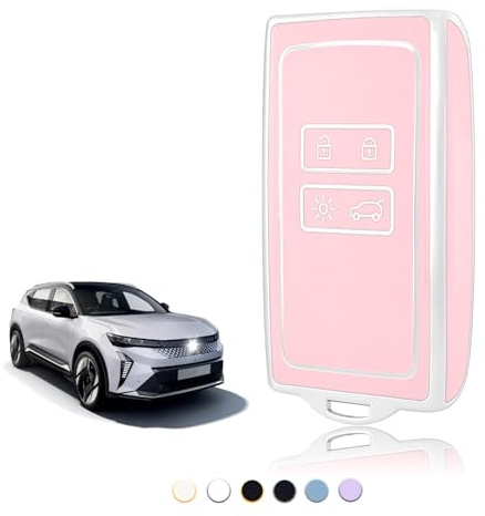 TOOMUME Schlüsselhülle, Autoschlüssel Hülle Karte Passt für Renault Scenic Megane Talisman Koleos Kadjar Clio Captur Espace Zoe Arcan Dacia Duster, Schlüsselcover Schutz Schlüssel Gehäuse - Smart Key
