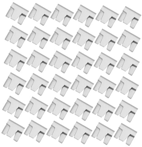 COLLBATH 50pcs Cage Clips for and Bird Cages Iron Hasps for Secure Fastening Easy Installation Wire Clamps for Chicken and Pet Enclosures