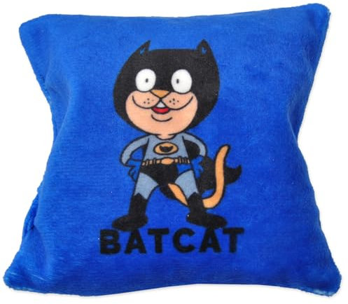 Aumüller Katzenspielkissen Batcat blau - mit Baldrianfüllung