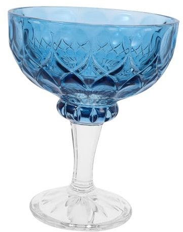 GRIRIW Ice Cream Glass Bowl Vintage Footed Dessert Cups Sundae Bowls for Snacks Trifle Yogurt Pudding