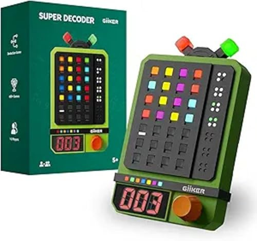GIIKER Super Decoder - Elektroniskt kodknäckarspel | 600 nivåer | 4-siffrigt digitalt pussel | Solo- och duoläge | Bärbart tankespel för barn och vuxna