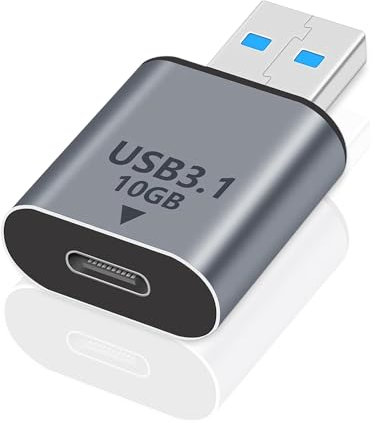 Momowin Adaptador USB a Tipo C, Adaptador USB C a USB 3.1 OTG Carga Rápida, Velocidad de Transferencia de Datos 10Gbps para Ordenadores, Teléfonos Móviles, Cargadores, Discos Duros y Mucho más.