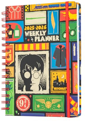 Grupo Erik Kalender 2026 Buchkalender Schülerkalender 25/26 Harry Potter Hausaufgabenheft 2025/2026 A5 Studienplaner Terminplaner Schulplaner 2025 2026 A5 Geschenk Einschulung Junge und Mädchen