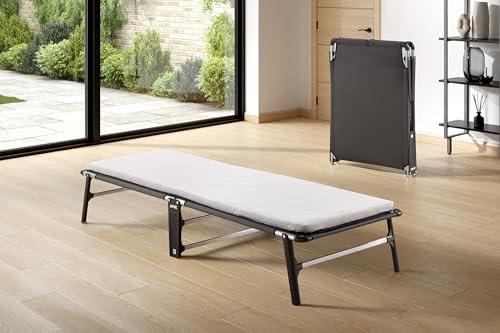 JAY-BE CE70 Compact Folding Bed with Mattress and Storage Cover, Single