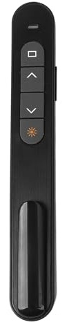 Eacam Presentatore Wireless Remote Control Presentatore Clicker Puntatore per Ufficio Aula con Penna Elettronica a Infrarossi, Controller PPT, Controller del Volume del Computer,