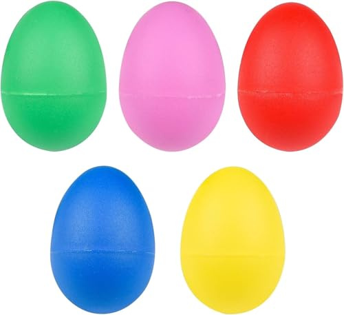 5 Pcs Egg Shakers, Eggs Shakers, Diy Painting MusicToys, Musical Instruments, Colorful Percussion Musical Egg, Easter, Diy Painting MusicToys(5 Colors)