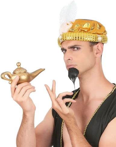 DEGUISE TOI VEGAOO - Sultan Turban-Mütze für Erwachsene gold - Mütze - Einheitsgröße - Gold - Accessoires - 100% Polyester - Carnaval