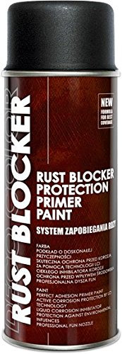 Fahrzeugteile Hoffmann 1 Stück 400 ml Rust Blocker 4in1 Metallschutzlack Rost Stop Lack schwarz matt RAL 9005 18800