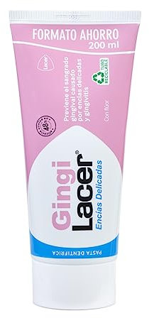 LACER GINGI - Pasta de Dientes 200 ml, Previene y Elimina la Placa Dental, Alivia Enfermedad Periododental, Reduce el Sangrado Gingival, Idónea para Pacientes Diabéticos