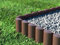 Cellfast ECO Bordure de pelouse, palissade, marron, bordure de jardin, bordure de parterre (7,2 m)
