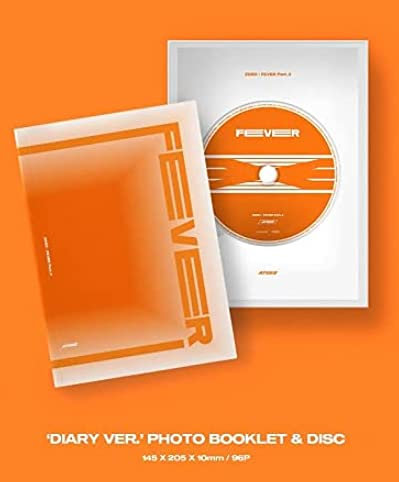 Genie Music Ateez – Zero : Fever Part.3 [Diary ver.] (7ème mini album) + affiche pliée limitée pré-commande + cadeau culturel coréen (autocollants décoratifs, cartes photos)