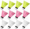 FYSL Federball Set 12 Stück Langlebige Badminton Bälle, Hochwertige Nylon Federbälle Speed für Draußen, Übung, Freizeit, Einsteiger (Weiß+Gelb+Rosa)