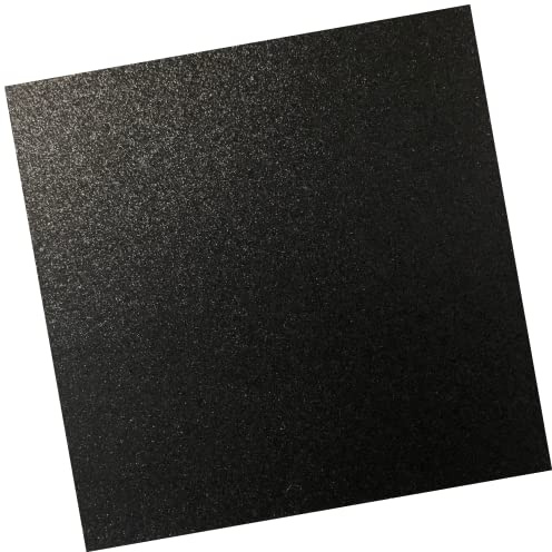 Black Glitter Cardstock 12x12 Inch 10 Sheets, Colored Cardstock Paper for Scrapbooking, Card Making and DIY Crafts (Black)