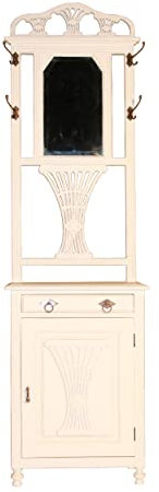 Landhausmöbel Garderobenschrank Rochefort Tür Holz Vintage Look weiÃŸ Landhaus