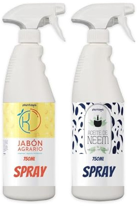 PLANTAWA Jabón Potásico 750ml y Aceite de Neem 750ml | Solución Multiusos | Fácil Aplicación y Máxima Eficacia | Versátil | Uso en Interior y Exterior | Productos de origen natural