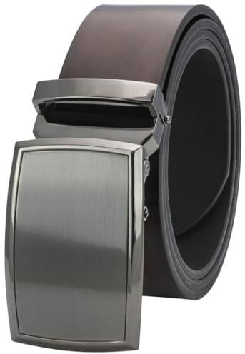 LINDENMANN Leder-Gürtel Herren Automatik 40 mm Rindleder braun, Farbe/Color:braun, Size US/EU:Bundweite 115 cm Gesamtlänge 130 cm W 45.3 XXL