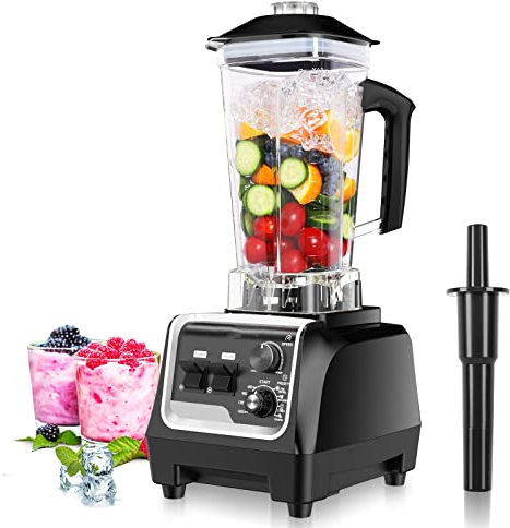INPETS Mélangeur Professionnel, Meilleur mélangeur for Smoothies et Glace, mélangeur à Glace avec Programme Automatique for purées, Glace pilée, Shakes et Smoothies