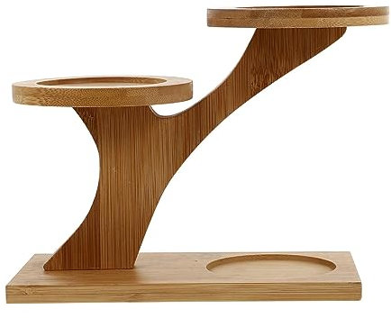 OWKAY Holz Blumentopfregal Schreibtisch Pflanzgefäß Display Ständer Innenpflanze Topfregal Sukkulent Massivholz Erker Fensterbank Blumentopfregal