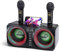 GJCrafts Karaoke, Tutto-in-Uno Karaoke Professionale Completo con Cassa Bluetooth da 30W, 2 Microfoni Karaoke Wireless e Slot per Microfono Ricaricabile, Cassa Completo per Feste (Red)