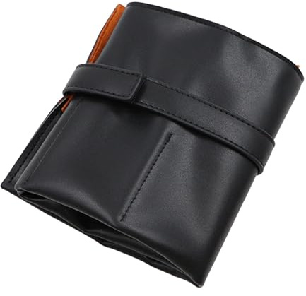 kowaku Rouleau de Montre en Cuir PU, étui de Voyage Anti-Rayures, Rouleau de Rangement de Montre, Rouleau de Bijoux Universel, Organisateur de Montre, Noir