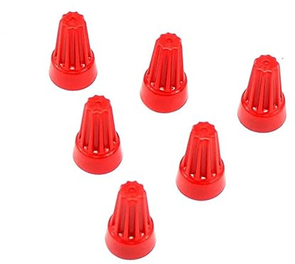 iplusmile 100 Stk Kabelklemmen kleine Anschlüsse Drahtverbinder Kabel-Crimp-Verbinder elektrische Kabelverbinder wasserdichte Kabelverbinder Crimpverbinder Crimpen Leitungskappe rot