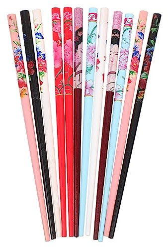 Chinesische Haarstäbchen 12 Stück Bambus Retro Haarstab für Damen