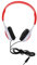 Uonlytech 1 Pc écouteurs pour Enfants Casque Filaire Enfant écouteurs pour -Petits ecouteurs Filaire Casque Audio Filaire Casque étudiant écouteur monté sur la tête PVC Rouge