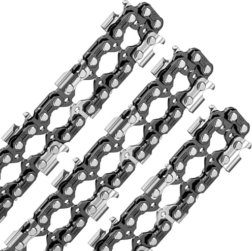 AICOYA 3 x 35cm Sägekette 3/8LP 52 Antriebsglieder 1.3mm 050 14 Kettensäge