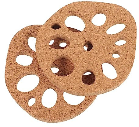 KONTONTY 2 Piezas Posavasos De Corcho para Tazas Posavasos De Corcho Resistentes Al Calor para Mesa para Plantas Manteles Individuales