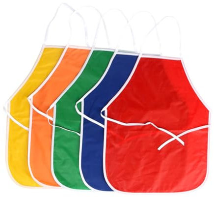 MOLUCKFU 4stücke Wasserdichte Mädchen Malschürzen Kreative Ärmellose Malerkittel Für Jungen Und Mädchen Für Zuhause Und Schule Verschiedenen Farben Für Bastelaktivitäten