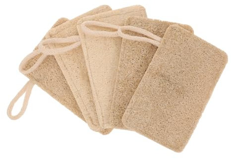 BEBEMOKO 6 Piezas Esponja De Lufa para Lavar Platos Lufa Natural para Limpieza De Cocina Herramienta De Limpieza para Fregar Cuencos