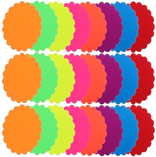 DIYEAH 400stücke Fluoreszierende Verkaufsschilder Für Einzelhandel Blanko Preischilder Werbeschilder Papier Abnehmbar Für Garagenverkauf Und Geschäft