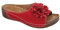 Sandales Femmes été Confortable Mules en Cuir pour Femme Sandale Mode Bout Ouvert Compensées Plateforme Pantoufles Premium Orthopédiques Sandales Chaussons de Plage d'été Taille Fête des Mères