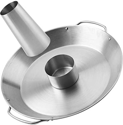 ibasenice Rôtissoire à Poulet en Acier Inoxydable Argenté, Étagère Polyvalente Lisse et Délicate pour Barbecue, Support Robuste pour Cuisson Extérieure de Poulet Rôti