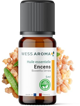 Huile Essentielle d'Encens Oliban 5ML - Bien-être & Diffusion - 100% Pure, Naturelle et Intégrale - Chémotypée HEBBD - Analysée et conditionnée en France