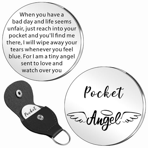 SDOFY Guardian Angel Pocket Hug Token Pocket Angel Gifts for Friends Her Him Inspirational Gifts for Women Men