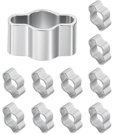 PATIKIL 12 Pcs Collier À Double Oreille, 3-5mm Collier En Acier Inoxydable 304, Collier De Serrage Pour Raccordement De Tuyaux À Carburant, Essence, Eau Et Air