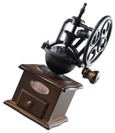 Cabilock Moulin à Café Manuel pour Grains Broyeur Portable Vintage Pratique pour Expresso et Cuisine