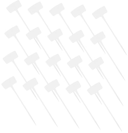 NUOBESTY 20 pezzi Etichette da Giardino Forma di Arco Marcatori Resistenti per Piante da Esterno Targhette Inclinate Impermeabili per Fiori e Ortaggi Accessori Giardinaggio con Fissaggio