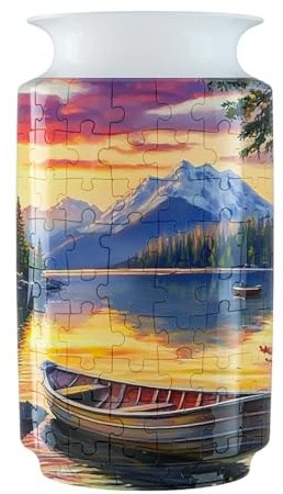 Puzzle Vasen Für Blumen - 3D Steckspiel Vase,Modellbausatz Dekoration Für Anspruchsvolle Bastelliebhaber Als Geschenkidee Zu Weihnachten Oder Muttertag
