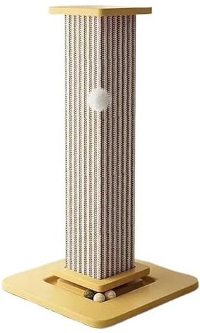 DGERFDJO Planche à gratter et Cadre d'escalade intégrés for Chat, avec Colonne à gratter Verticale résistante à l'usure et Jouets(1)