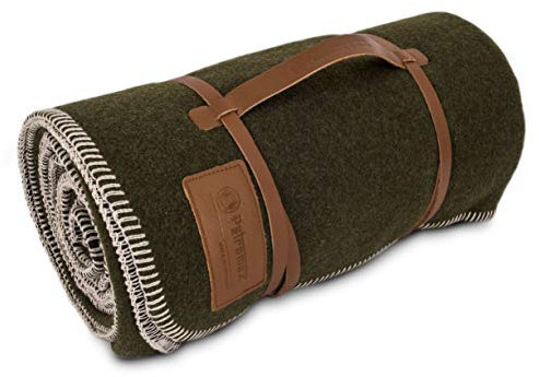 Petromax Wolldecke 150x200cm Oliv/schwarz