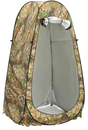 Trintion 190cm Pop up Toilettenzelt Wurfzelte Duschzelt für Outdoor Camping Dusche Tarnung