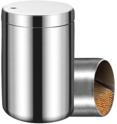 Porte-Cure-Dents En Acier Inox Porte Cure-Dents Porte Cure-Dent Pick Distributeur De Cure-Dents Portable Pour Maison, Cuisine, Bar, Le Restaurant, Café, Home, L'HôTel, Utilisation, Sans Cure Dents