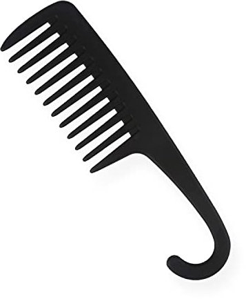 AKH Shower Comb | 23cm Length | Wide Tooth | Detangling Hair Brush | For Wet, Dry, Long, Curly Hair | Unisex | Black