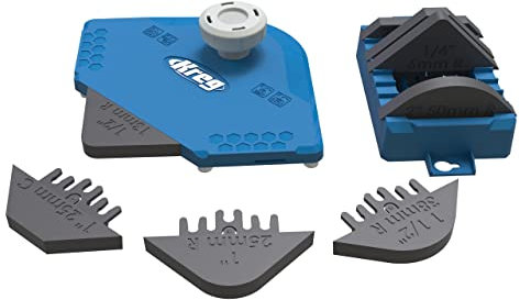 Kreg - Set di guide per fresatrice da 8 pezzi per fresatrice manuale, fresatrice per bordi e banco da fresatura, guide per raggi